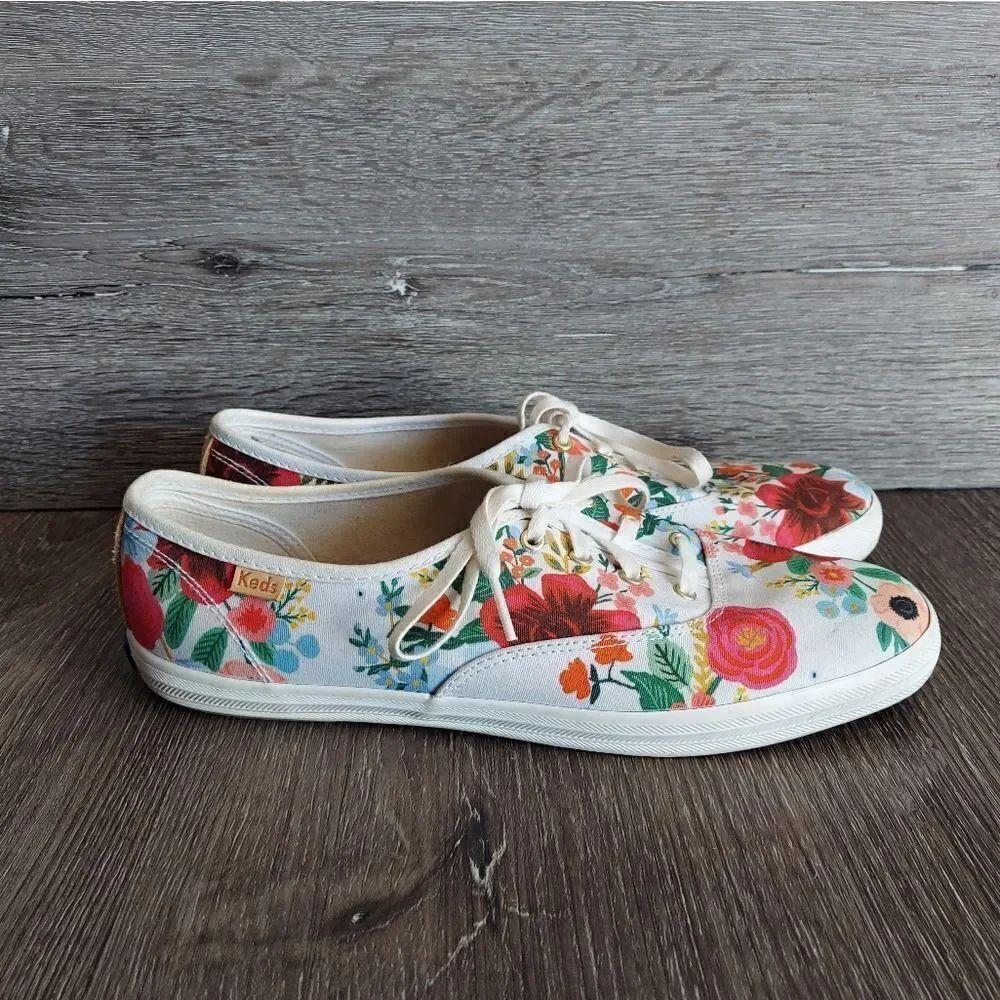 Keds Rifle Paper Co. Floral Sneakers Size 8.5